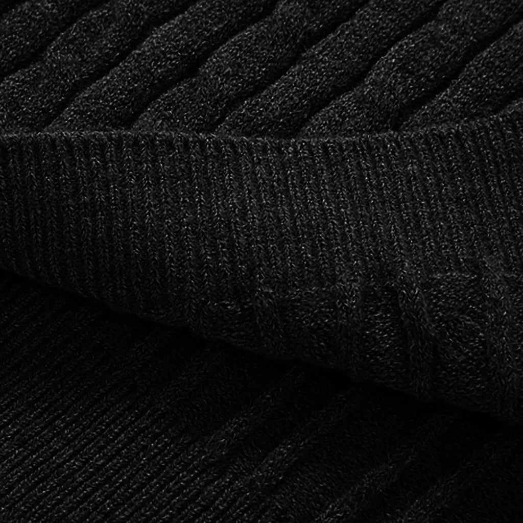 Sweaters for Men Cable Knit Crew Neck Top Long Sleeve Dressy Casual Fall and Winter Quarter Zip Pullover Sweater